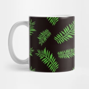 Palm leaves. Mug